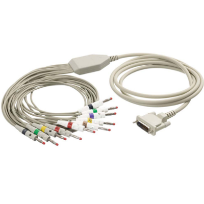 Resting AT-10 Plus, Schiller 10-lead patient cable, banana plug type, 3.5m AHA