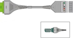Compatible EKG Patient Cable for GE MARQUETTE DASH, EAGLE AND TRAM MONITORS